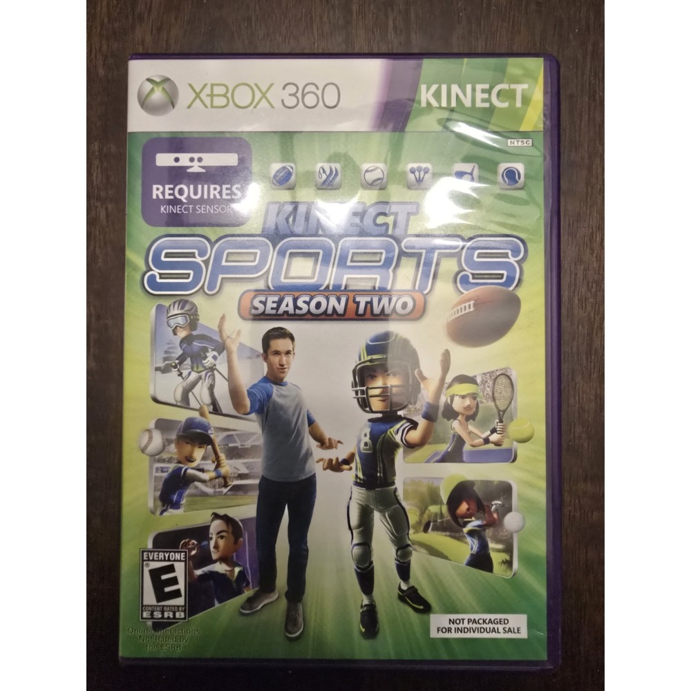 Kinect Sports: Season Two for Microsoft Xbox 360 ~ Game w/Manual & Case